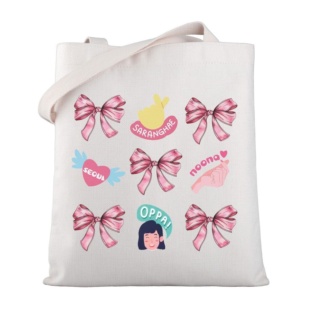 Coquette Cute K-Drama Tote Bag K-Drama Lover Shoulder Bag Korean Style O_O